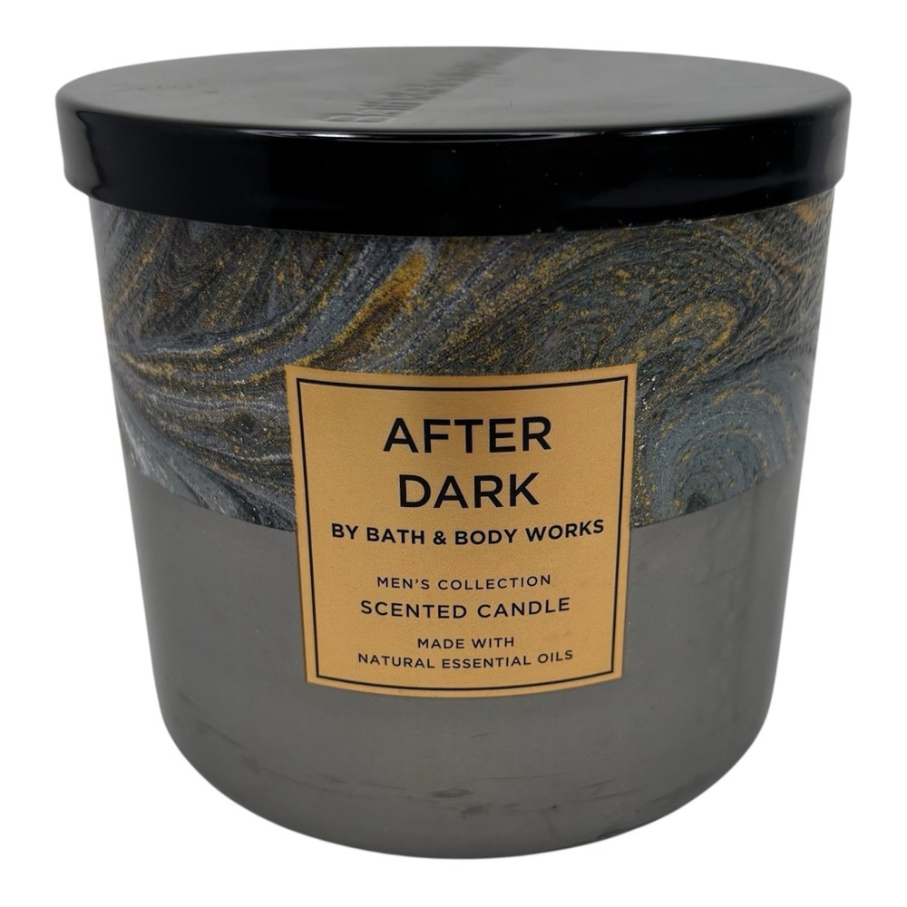 Bath & Body Works After Dark 3-Wick Candle Men's Collection Spiced Bergamot